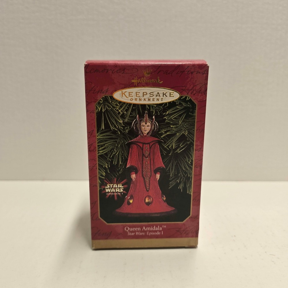 Hallmark Keepsake 1999 Star Wars Queen Amidala Episode I Ornament Red Gown Boxed